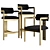 Eichholtz Donato Chairs Set 3D model small image 3