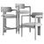 Eichholtz Donato Chairs Set 3D model small image 7