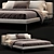 Luxury Desert Light King Bed 3D model small image 5