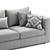 Modern Jesse Alfred Sofa Design 3D model small image 2