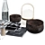 Zara Home Chic Decor Set 3D model small image 5