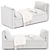 Modern Shelter Daybed West Elm 3D model small image 1