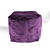 Boho Knit Pouf Ottoman 3D model small image 4