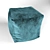 Boho Knit Pouf Ottoman 3D model small image 5