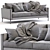 Modern Interface Leather Sofa LUCA 3D model small image 4