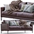 Modern Interface Leather Sofa LUCA 3D model small image 5