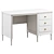 Elite Ellipse Wooden Writing Desk 3D model small image 4