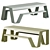 Aluminum Hopper Picnic Table 3D model small image 1