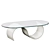 Elegant Oak Coffee Table 3D model small image 2