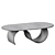 Elegant Oak Coffee Table 3D model small image 3