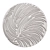 White Round Wall Panel 3D model small image 1