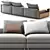 Modern Flexform Harper 3-Seat Sofa 3D model small image 2