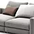 Modern Flexform Harper 3-Seat Sofa 3D model small image 3