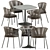  Modern Outdoor Furniture Set 3D model small image 1