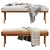 Modern Cavett Bench with Accessories 3D model small image 4