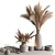  Rustic Plant and Vase Décor 3D model small image 1