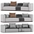 Flexform Lario Sofa 2 Seats 3D model small image 2