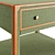 Sleek Modern Nathaniel Nightstand 3D model small image 2