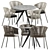 Designer Outdoor Furniture Set 3D model small image 1