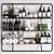 Elegance Bathroom Accessories Set 3D model small image 1