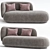 Rico Boucle Sofa 3D Model 3D model small image 1