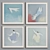 Modern Classic Picture Frame Set 3D model small image 3
