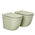 BelBagno Senso-R BB017CHR Wall-Mounted Toilet 3D model small image 2