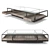 Bronze Accent Glass Coffee Table 3D model small image 1