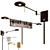  Adjustable Swing Arm Wall Lamp 3D model small image 1