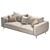 Modern NR23 Three Seater Sofa 3D model small image 3