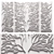 Modern Lighted Plaster Wall Panel 3D model small image 1