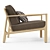 RHODES Teak Lounge Chair, Restoration Hardware 3D model small image 5