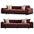 Mod Giorno Sofa, Contemp Loft 3D model small image 8