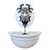Spline Geometry Wall Fountain Figurine 3D model small image 4