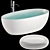 Antonio Lupi REFLEX Freestanding Bathtub 3D model small image 1