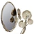 Elegant Flora Mirror, 76x73x13 cm 3D model small image 2