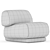 Sleek Moroso Gogan Armchair Design 3D model small image 5