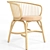 Modern Dining Armchair 3D Model 3D model small image 1