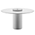Modern Round Dining Table 1300mm 3D model small image 3