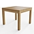 RHODES TEAK SIDE TABLE - Elegant Minimalist Design 3D model small image 1