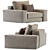 Elegant Modern Hudson Armchair 2013 3D model small image 2