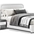 West Elm Queen Bed 3D 3D model small image 2