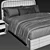 West Elm Queen Bed 3D 3D model small image 3