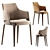 Minimalist Velis Dining Chair 3D model small image 1