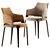 Minimalist Velis Dining Chair 3D model small image 2