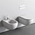 Nic Pin Wall Hung Toilet 3D model small image 3