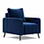 Elegant Armchair Markful in 4 Colors 3D model small image 5