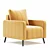 Elegant Armchair Markful in 4 Colors 3D model small image 6