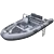 Rib Boat 3D Model  White/Beige/Dark Blue 3D model small image 3