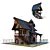 Farm Cartoon Game Elements Pack 3D model small image 4